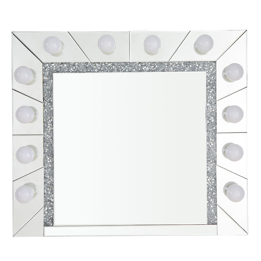 Noralie Mirrored & Faux Diamonds Wall Decor