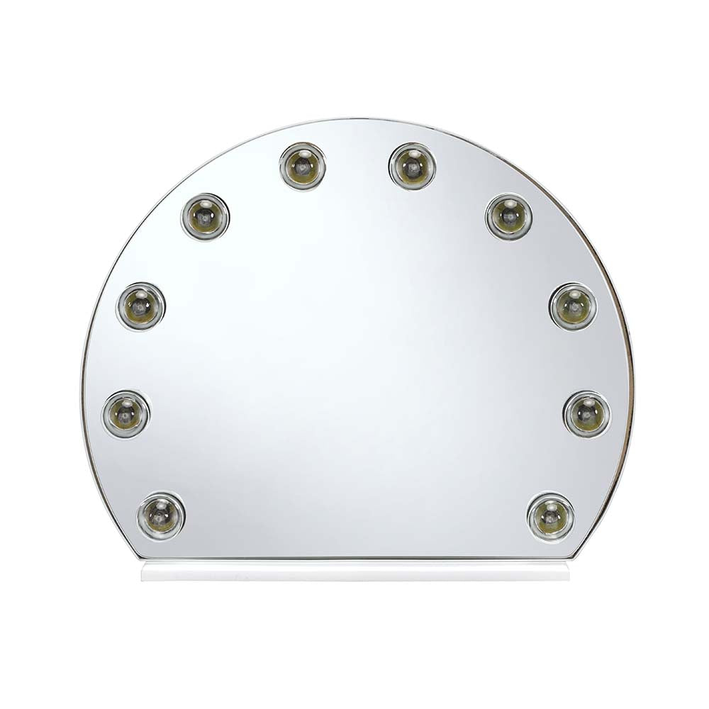 Alma White Finish Accent Mirror