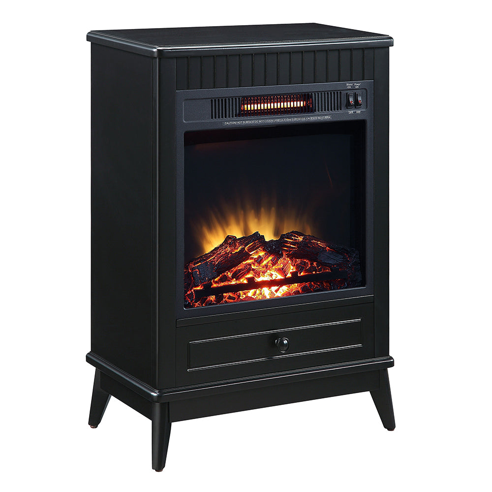 Hamish Black Finish Fireplace