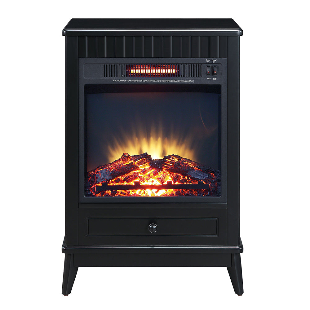 Hamish Black Finish Fireplace