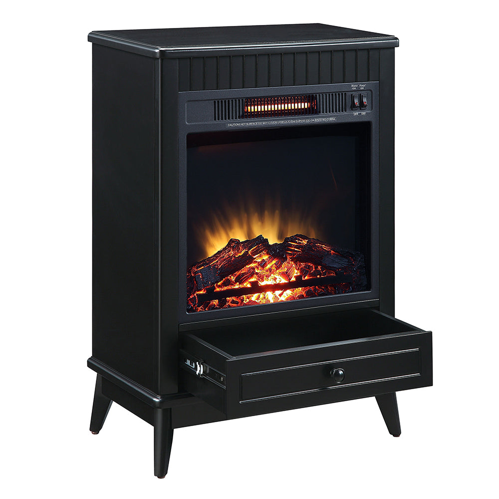 Hamish Black Finish Fireplace