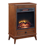 Hamish Walnut Finish Fireplace