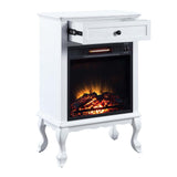 Eirene White Finish Fireplace