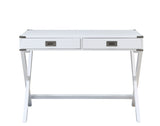 Amenia White Finish Console Table