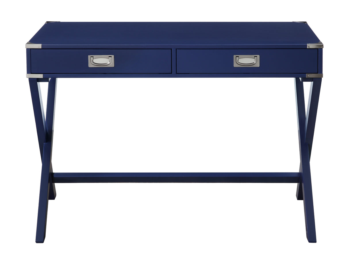 Amenia Navy Blue Finish Console Table