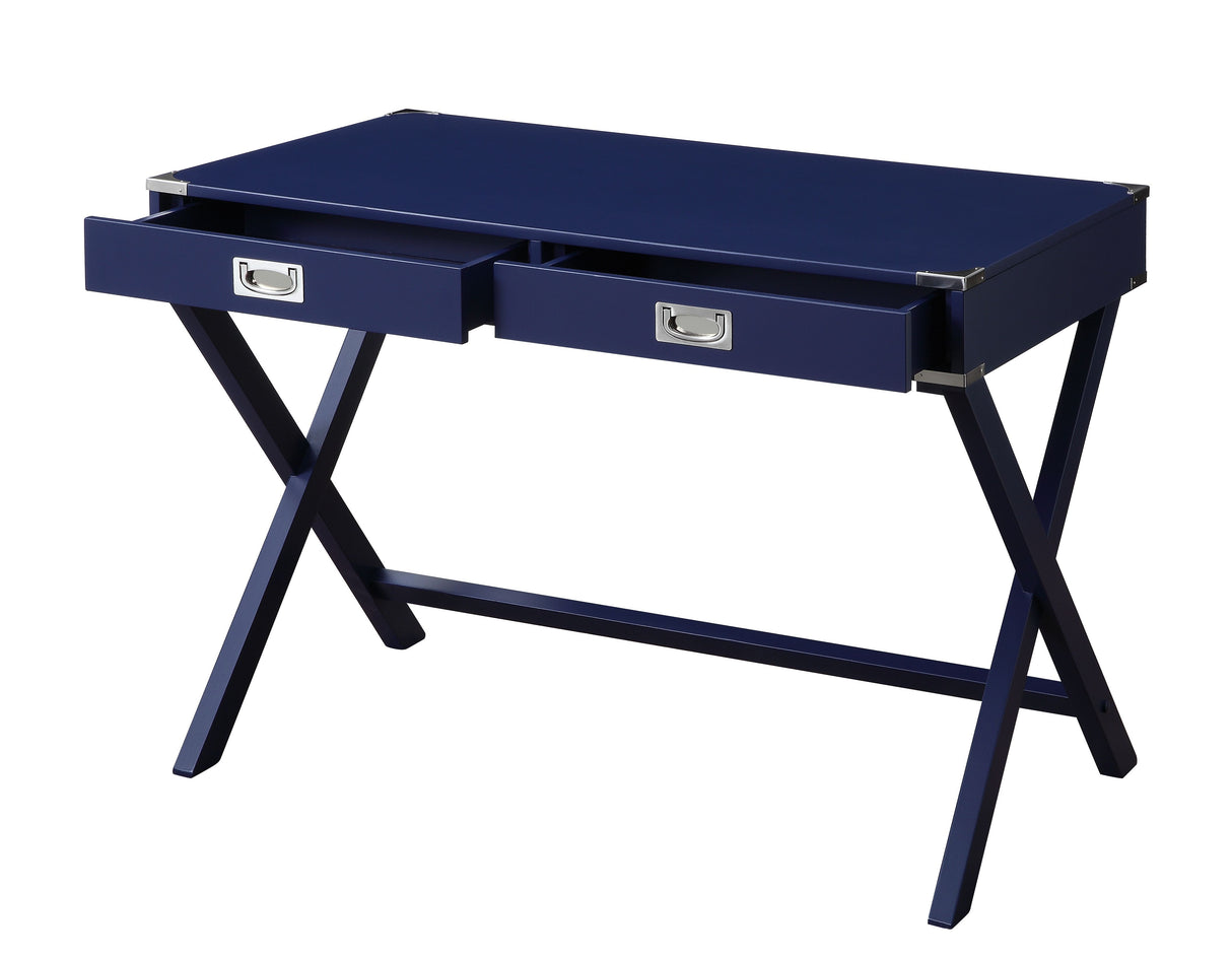 Amenia Navy Blue Finish Console Table