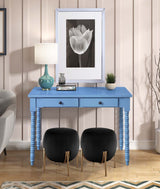 Altmar Blue Finish Console Table