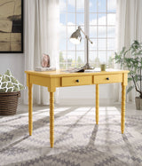 Altmar Yellow Finish Console Table