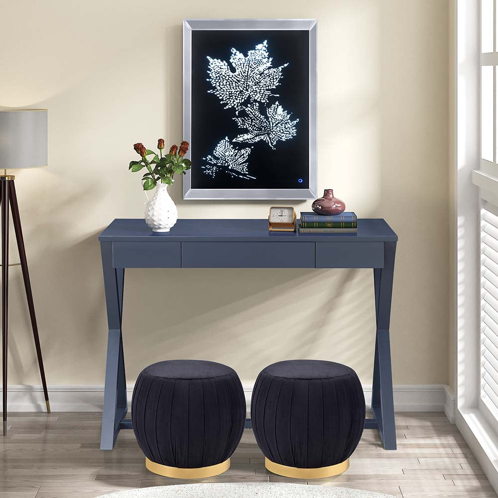 Nalo Charcoal Finish Console Table