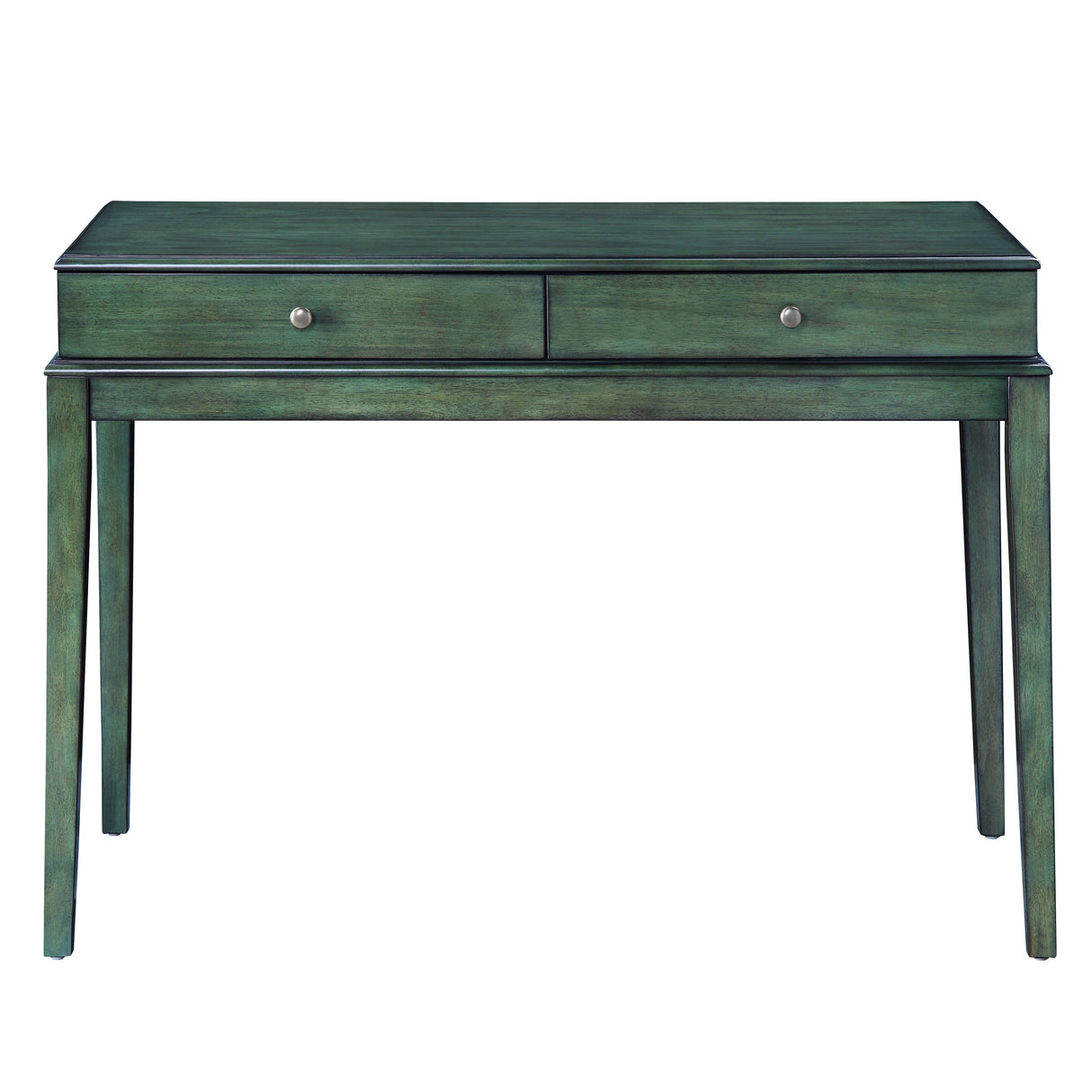 Manas Antique Green Finish Console Table