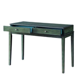 Manas Antique Green Finish Console Table