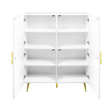 Gaines White High Gloss Finish Cabinet