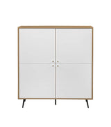 Gencho White & Oak Finish Cabinet