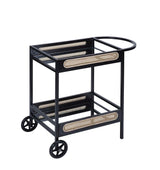 Colson Black Finish Serving Cart