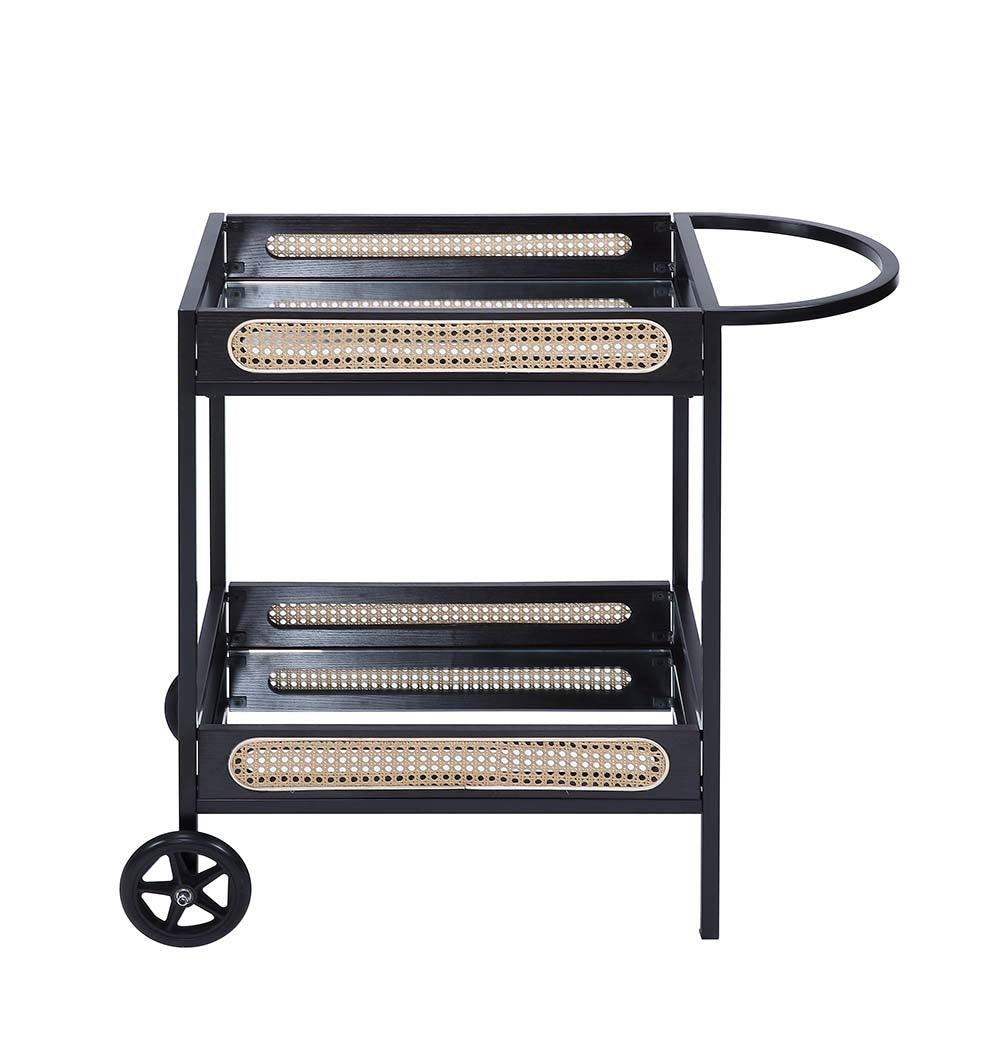 Colson Black Finish Serving Cart