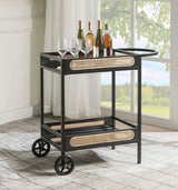 Colson Black Finish Serving Cart