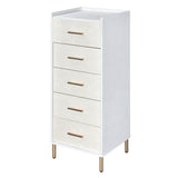 Myles White, Champagne & Gold Finish Jewelry Armoire