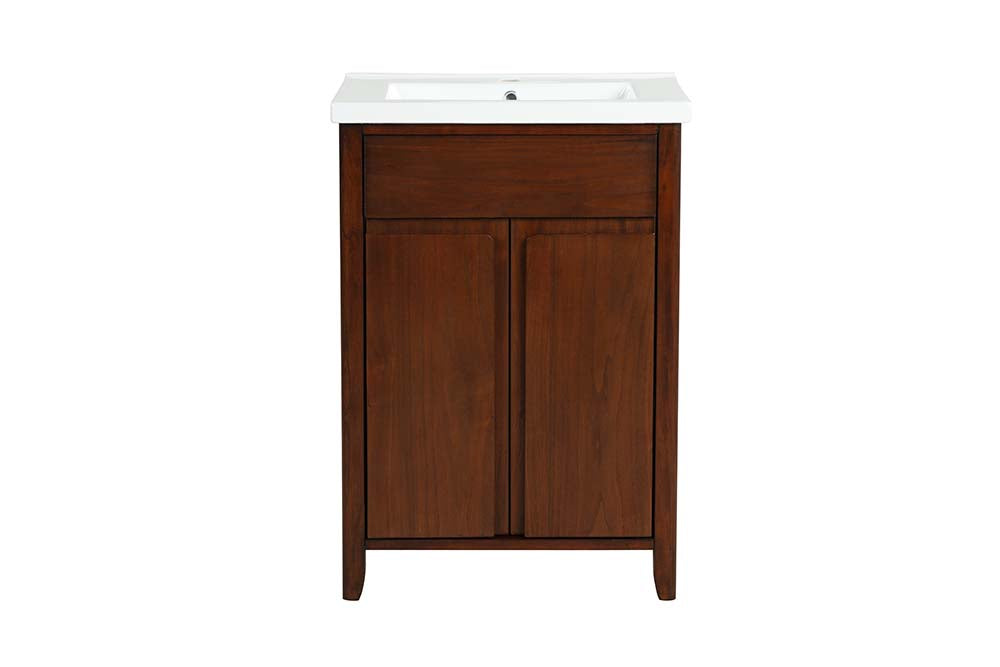 Lelia Walnut Finish Sink Cabinet