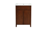 Lelia Walnut Finish Sink Cabinet