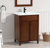 Lelia Walnut Finish Sink Cabinet