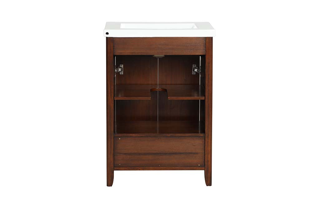 Lelia Walnut Finish Sink Cabinet