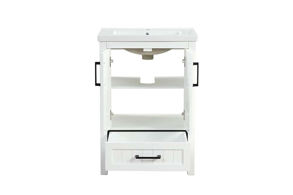 Mysie White Finish Sink Cabinet