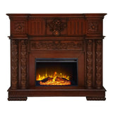 Vendom Cherry Finish Fireplace