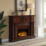 Vendom Cherry Finish Fireplace