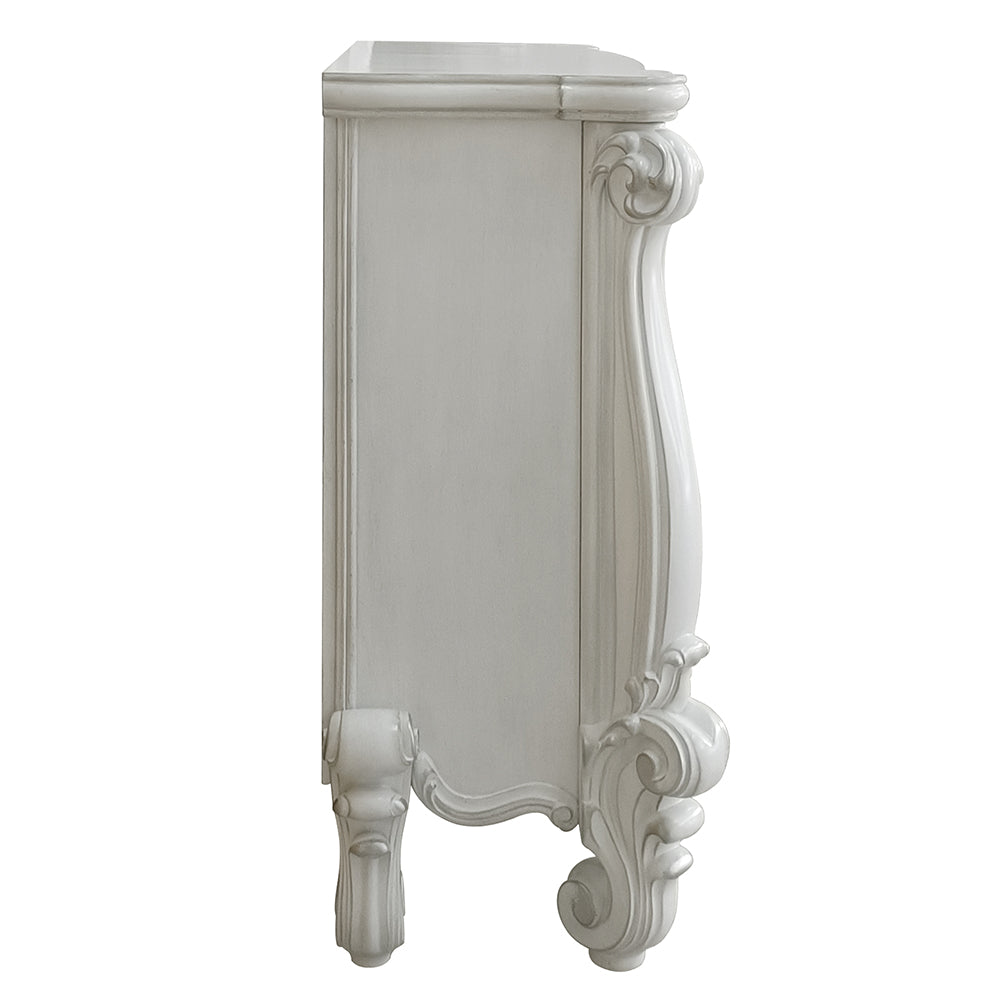 Versailles Bone White Finish Fireplace