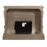 Zabrina Antique Silver Finish Fireplace