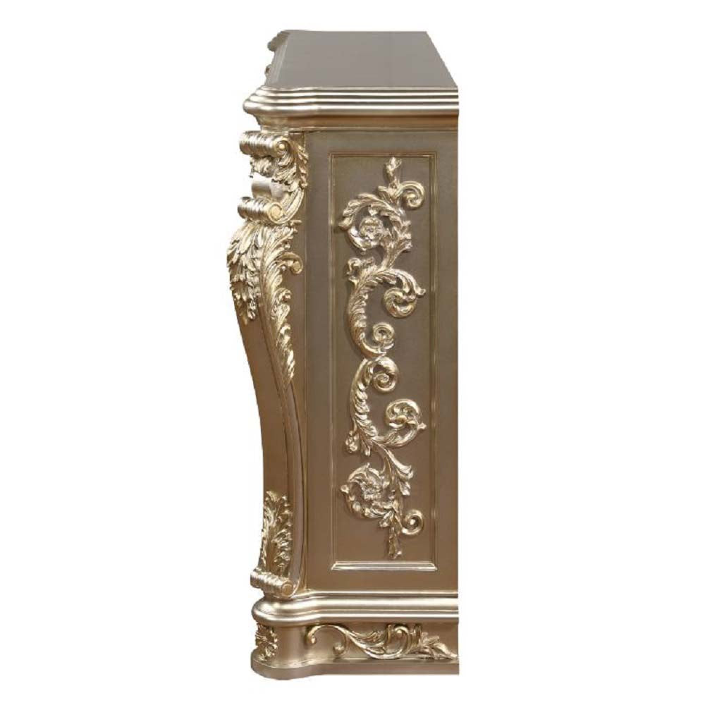 Zabrina Antique Silver Finish Fireplace