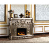 Zabrina Antique Silver Finish Fireplace