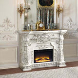 Zabrina Antique White Finish Fireplace