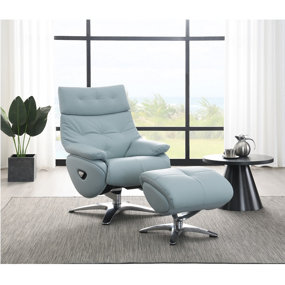 Janella MOTION ACCENT CHAIR W/SWIVEL & OTTOMAN