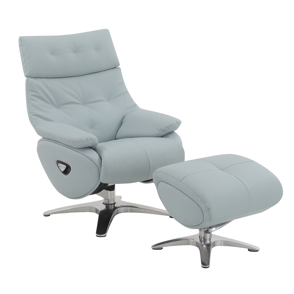 Janella MOTION ACCENT CHAIR W/SWIVEL & OTTOMAN