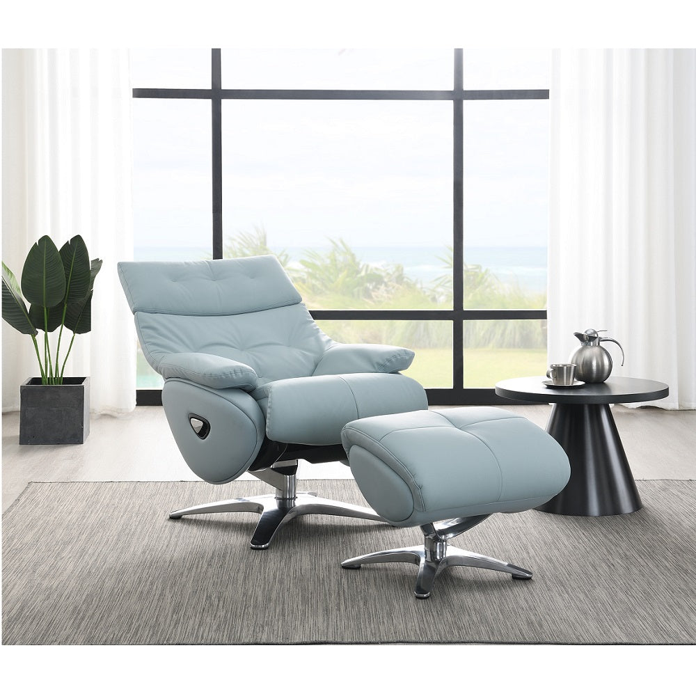 Janella MOTION ACCENT CHAIR W/SWIVEL & OTTOMAN