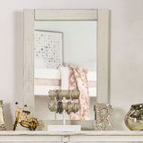 Rockwall Wired-Brushed White Mirror