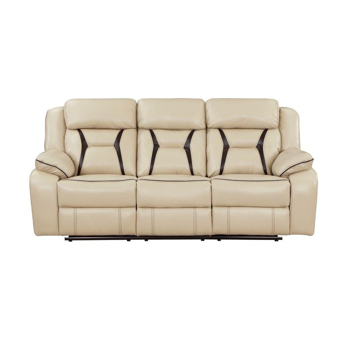 Amite Beige Double Reclining Living Room Set