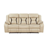 Amite Beige Double Reclining Living Room Set