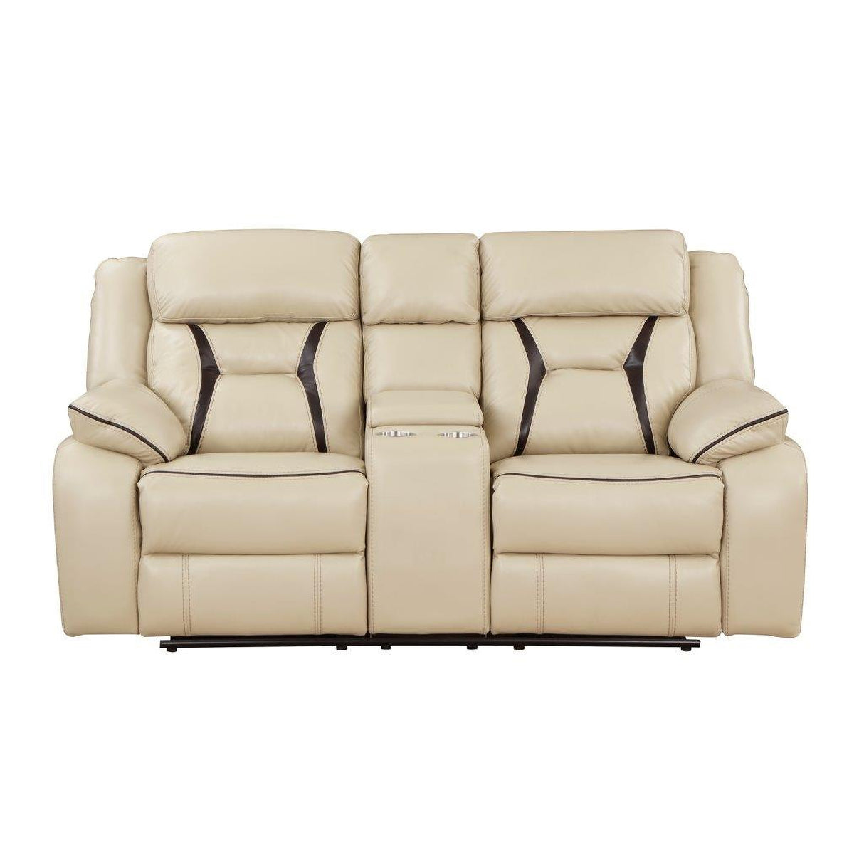 Amite Beige Double Reclining Living Room Set