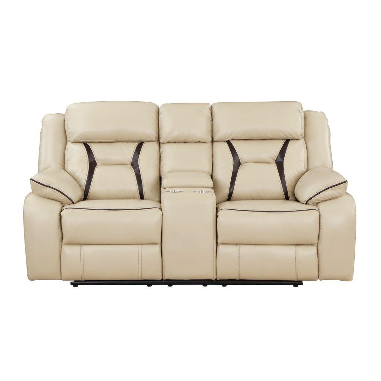 Amite Beige Double Reclining Living Room Set