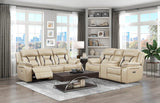 Amite Beige Power Double Reclining Living Room Set