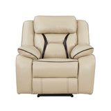 Amite Beige Power Double Reclining Living Room Set