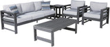 Amora Charcoal Gray Outdoor Conversation Set