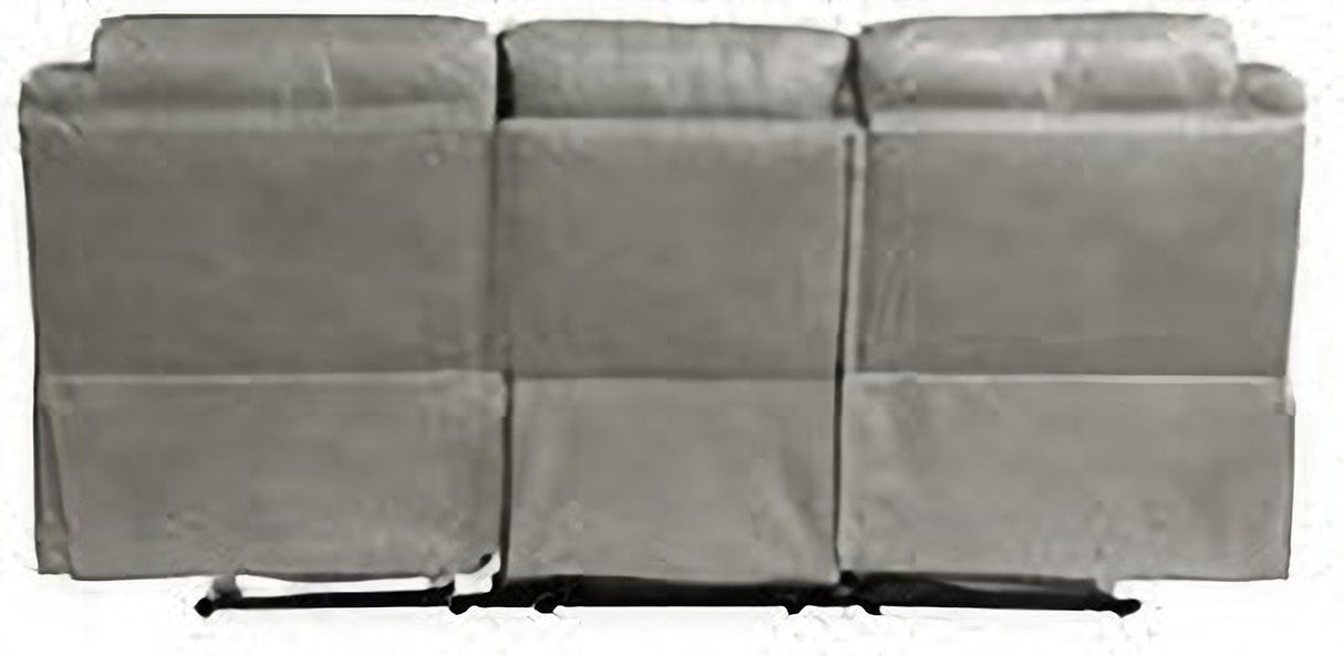 Aram Gray Glider Reclining Living Room Set With Center Drop Down Cup Holders