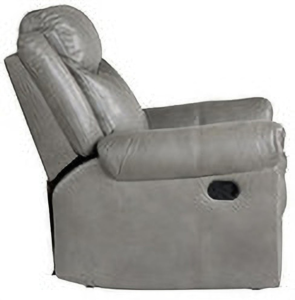 Aram Gray Glider Reclining Living Room Set With Center Drop Down Cup Holders