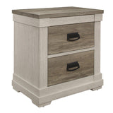 Arcadia White And Weathered Gray Youth Panel Bedroom Set