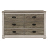 Arcadia White And Weathered Gray Youth Panel Bedroom Set