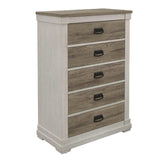 Arcadia White And Weathered Gray Youth Panel Bedroom Set