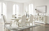 Arlendyne Antique White Extendable Dining Room Set